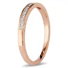 Miadora 10k Yellow or Rose Gold 1/8ct TDW Diamond Wedding Band sold by Zulily