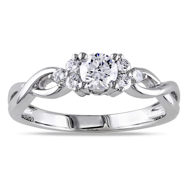 Miadora Signature Collection 14k White Gold 1/2ct TDW Diamond Ring sold by Zulily