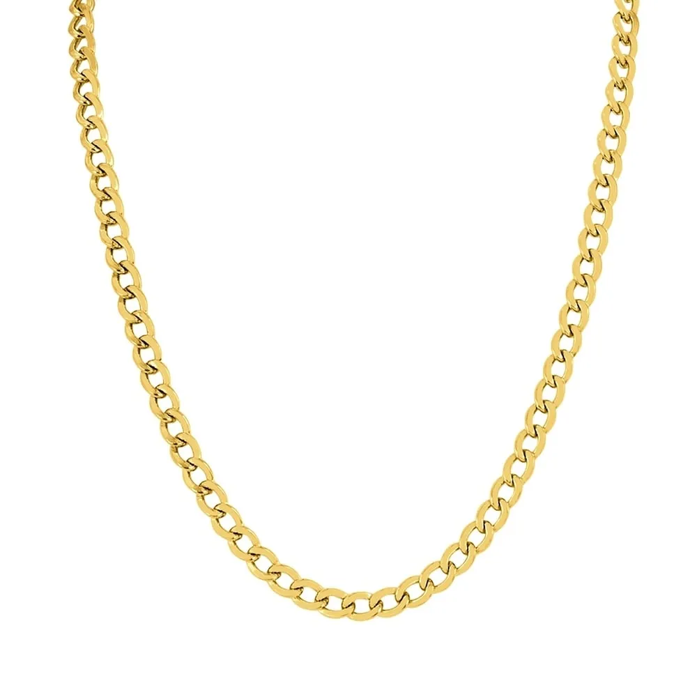 14K Yellow Gold Filled 5.8MM Curb Link Chain with Lobster Clasp - 30 Inch sold by Zulily