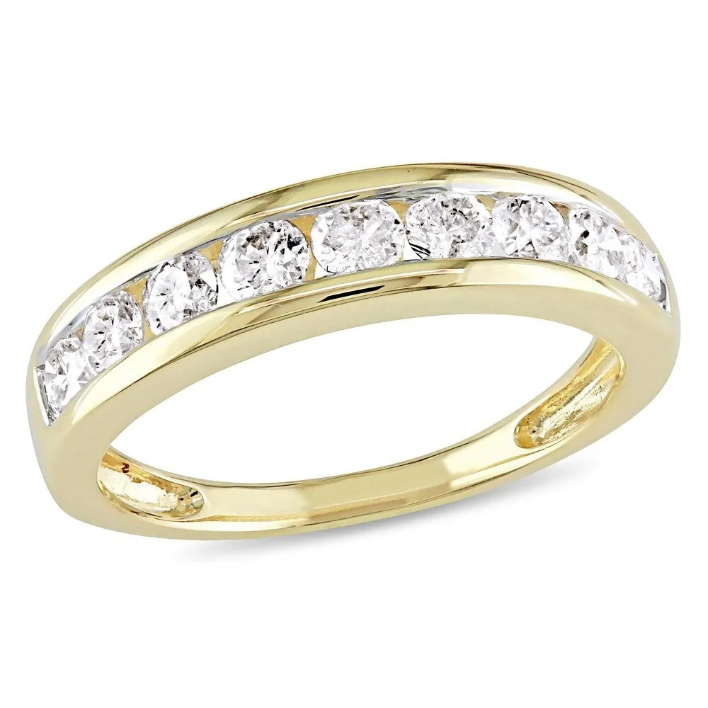 14k Yellow Gold 3/4ct TDW Diamond Anniversary Band by The Miadora Signature Collection sold by Zulily product image thumbnail 2