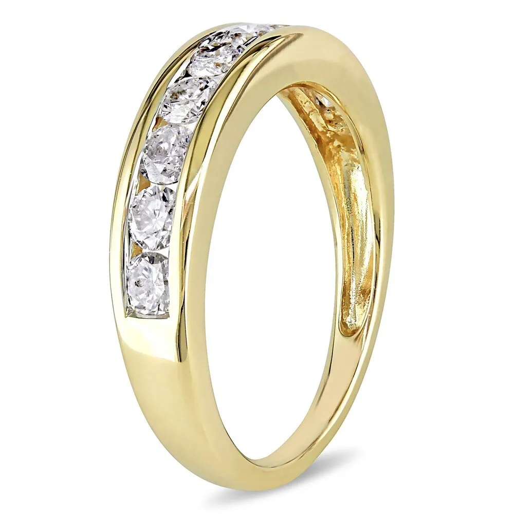 14k Yellow Gold 3/4ct TDW Diamond Anniversary Band by The Miadora Signature Collection sold by Zulily product image thumbnail 5