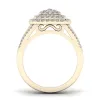De Couer 10k Gold 1ct TDW Diamond Cocktail Cluster Ring sold by Zulily
