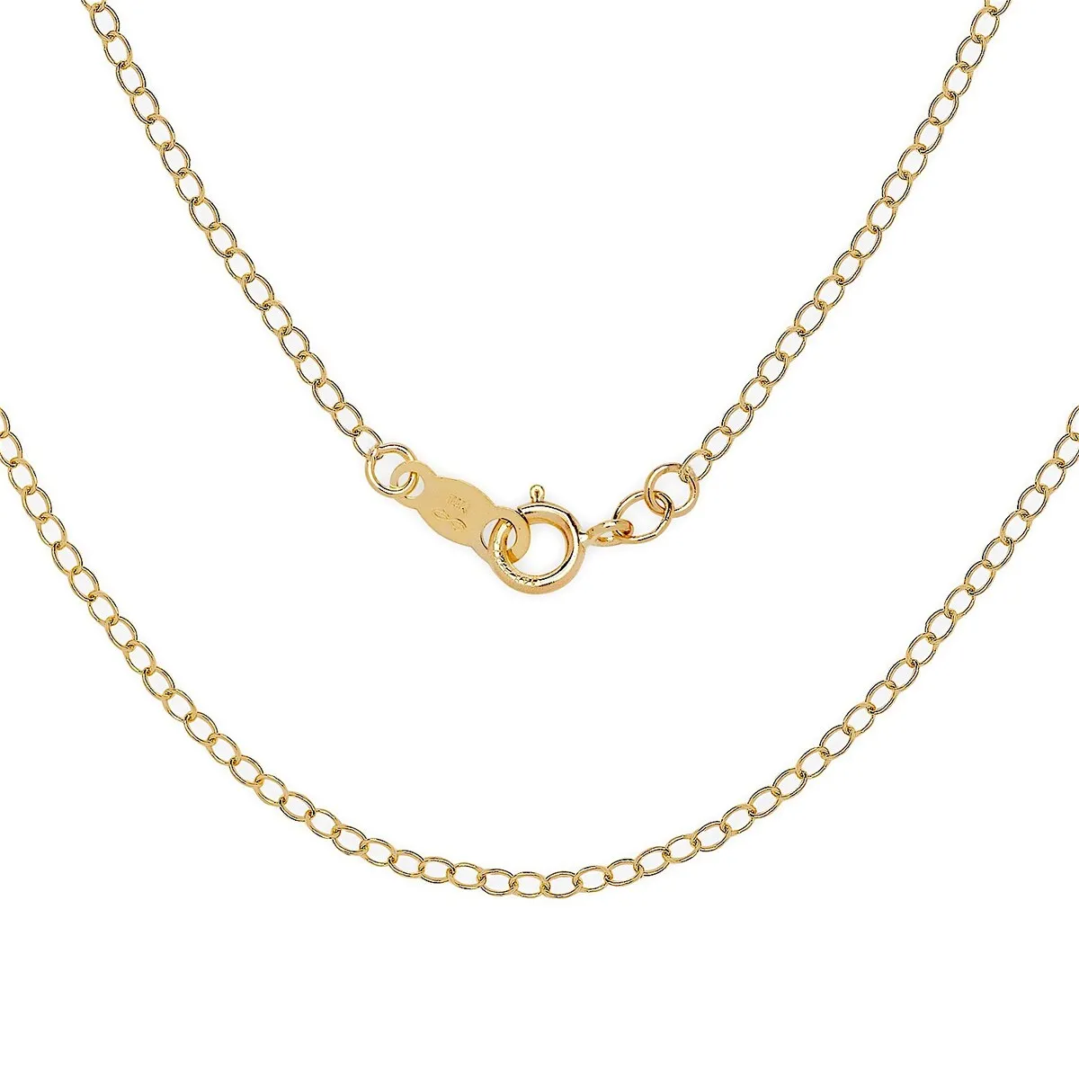 Curata 14k Gold Women's 16-22 Inch 0.7mm Carded Cable Chain Necklace sold by Zulily product image thumbnail 3