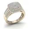 De Couer 10k Gold 1ct TDW Diamond Cocktail Cluster Ring sold by Zulily