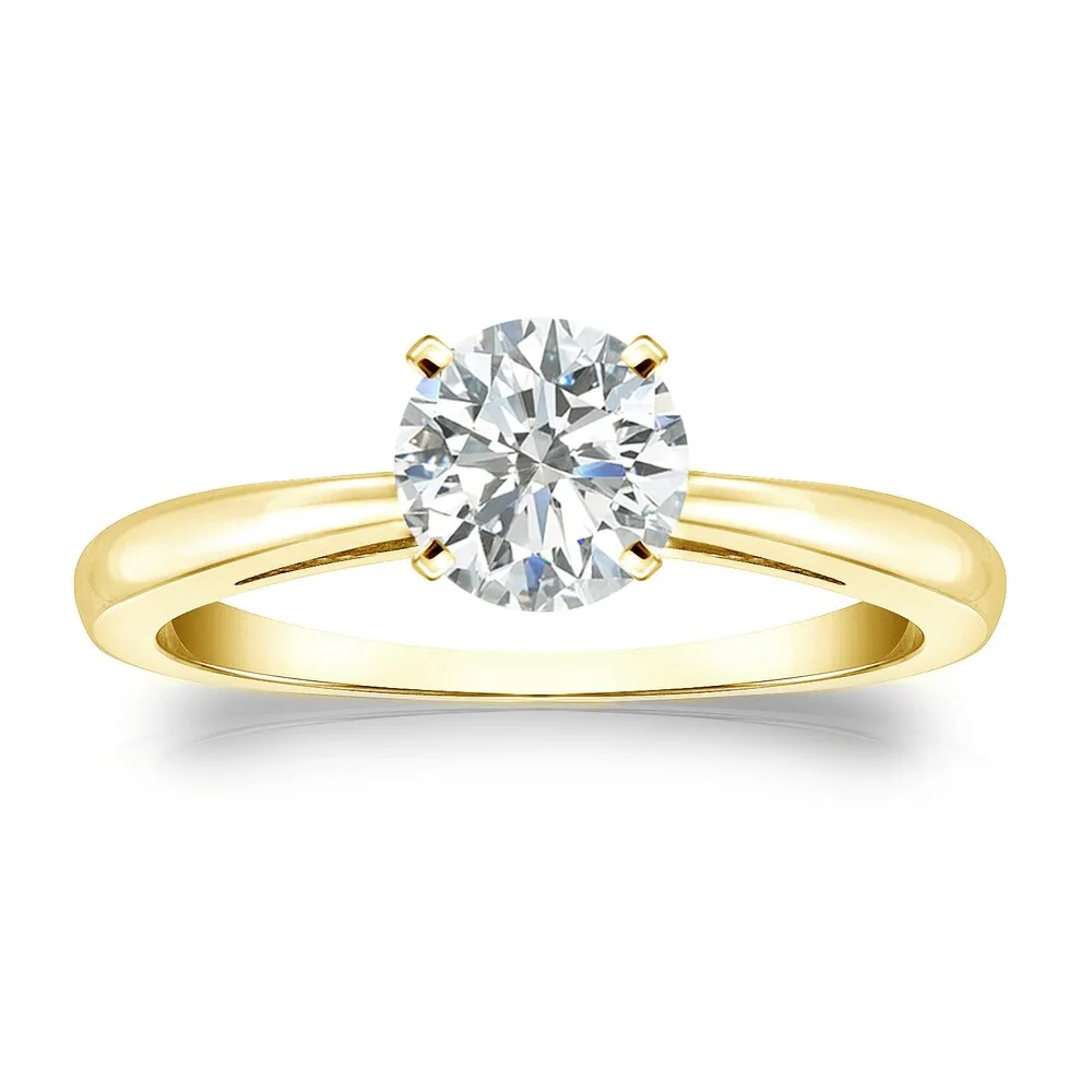 Auriya 14k Gold 3/4ctw Round Solitaire Diamond Engagement Ring sold by Zulily product image thumbnail 2