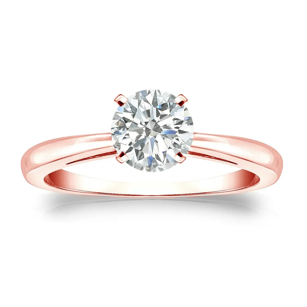 Auriya 14k Gold 3/4ctw Round Solitaire Diamond Engagement Ring sold by Zulily product image thumbnail 3