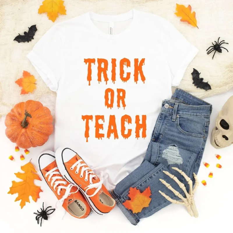 Trick or Treat Short Sleeve Tee sold by Zulily