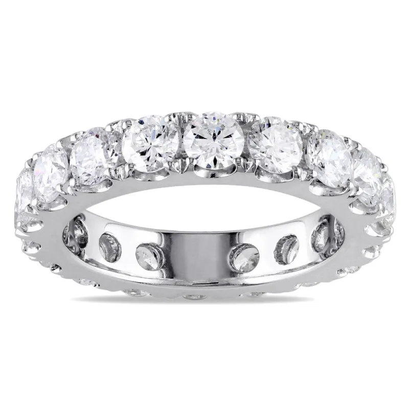 Miadora Signature Collection 14k White Gold 3ct TDW Diamond Eternity Ring sold by Zulily