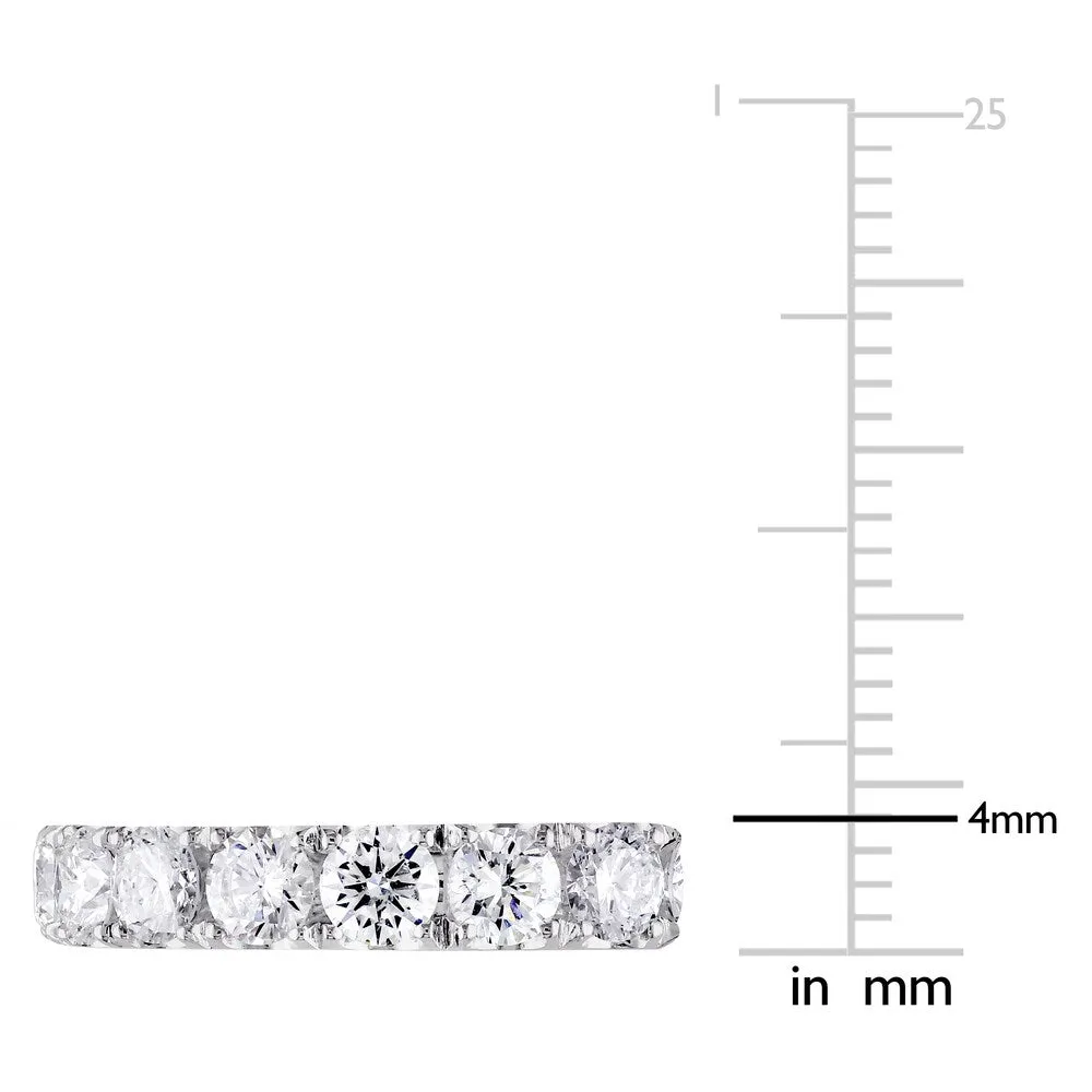 Miadora Signature Collection 14k White Gold 3ct TDW Diamond Eternity Ring sold by Zulily product image thumbnail 3