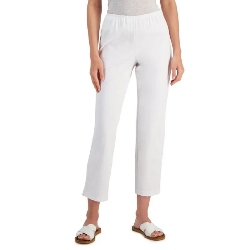 Eileen Fisher Women's Organic Slim Fit Ankle Pants White Size X-Small sold by Zulily