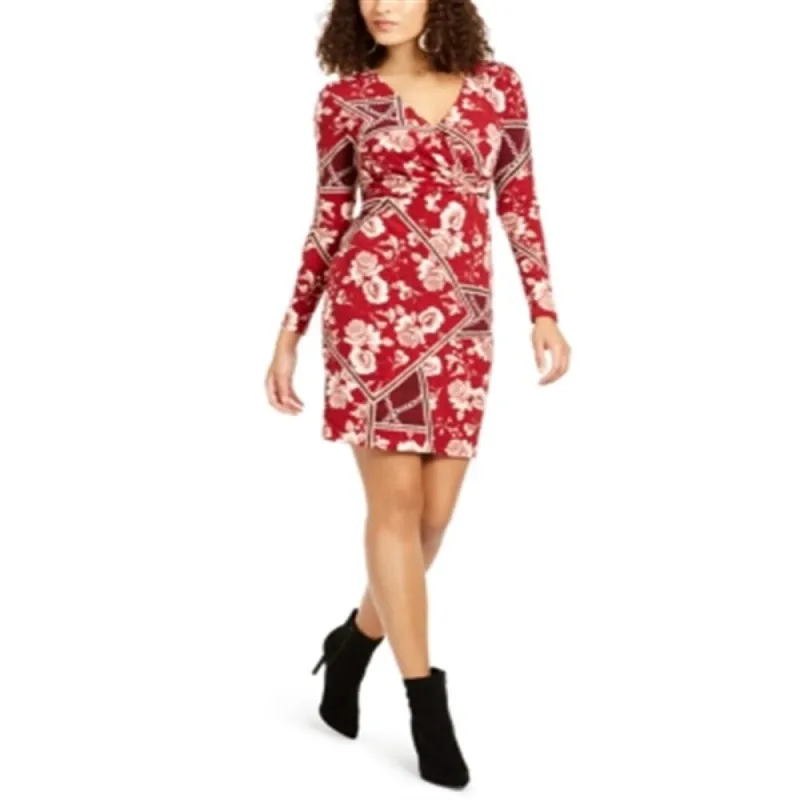 Thalia Sodi Women's Crossover Surplice Dress Red Size XX-Large sold by Zulily