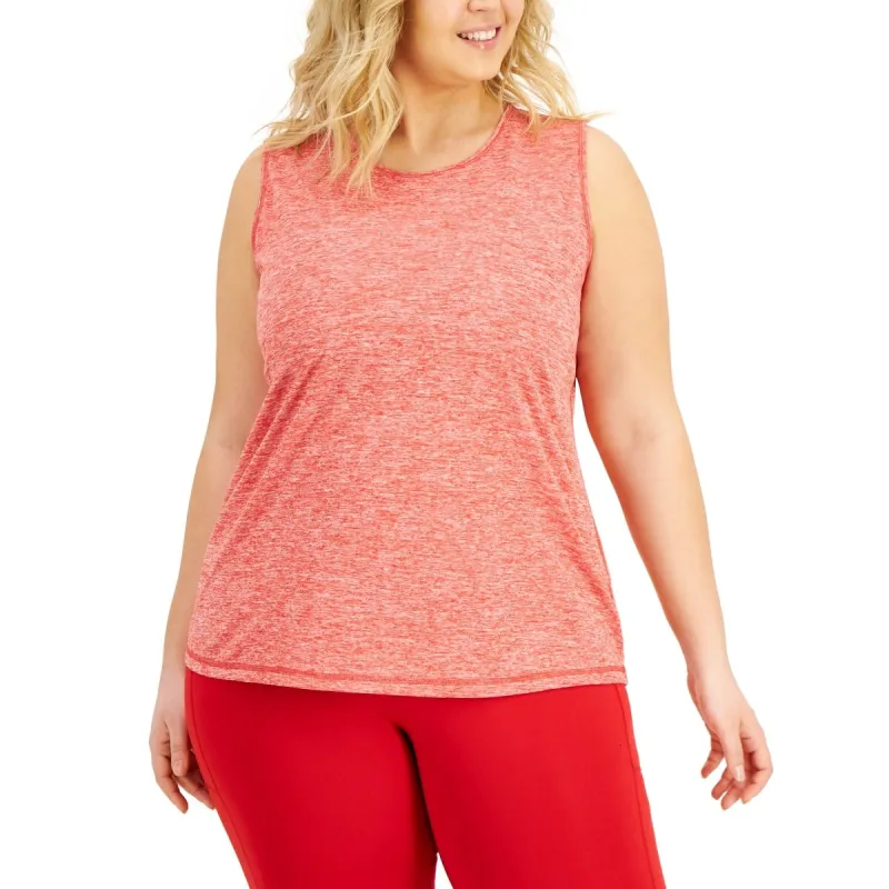 ID Ideology Women's Keyhole Back Tank Top Red Size 2X sold by Zulily