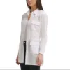 Calvin Klein Women's Belted Crochet Jacket White Size X-Small sold by Zulily