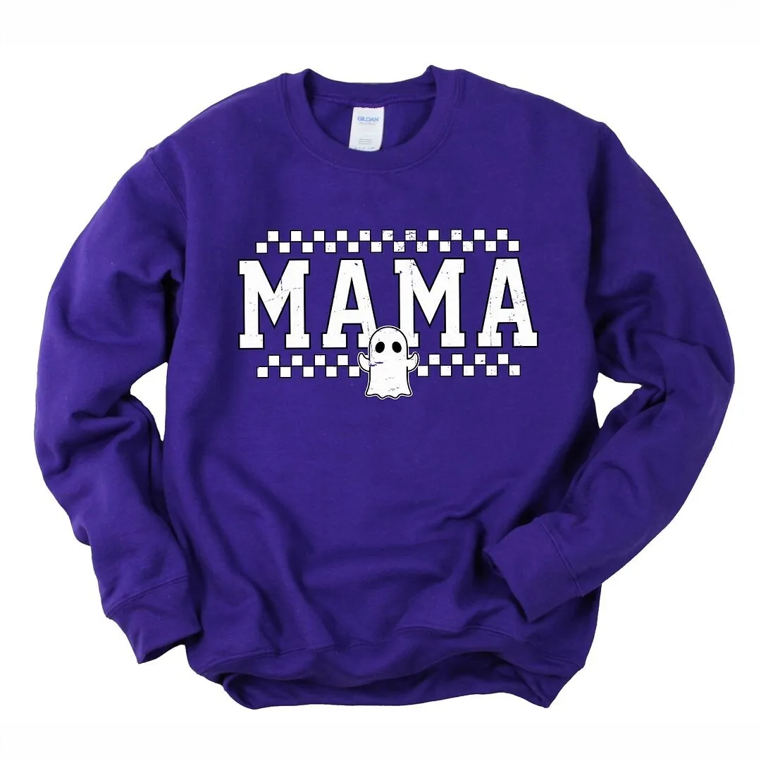 Mama Ghost Checkered Graphic Sweatshirt sold by Zulily product image thumbnail 2
