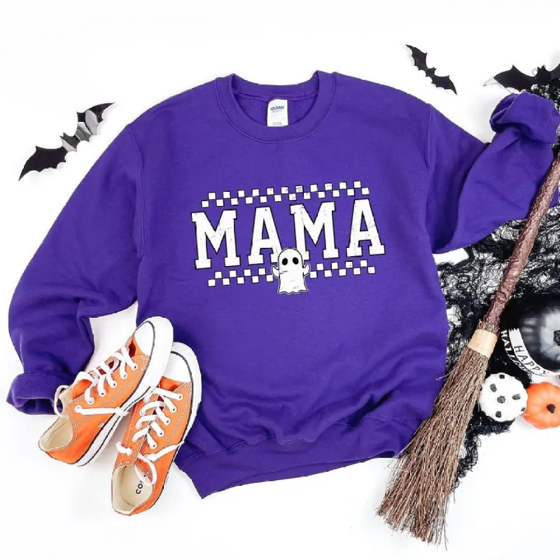 Mama Ghost Checkered Graphic Sweatshirt sold by Zulily
