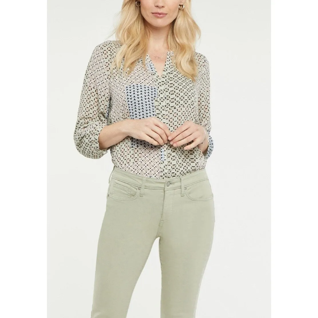 NYDJ Women's Straight Leg Ankle Jeans Green Size 10 sold by Zulily product image thumbnail 2