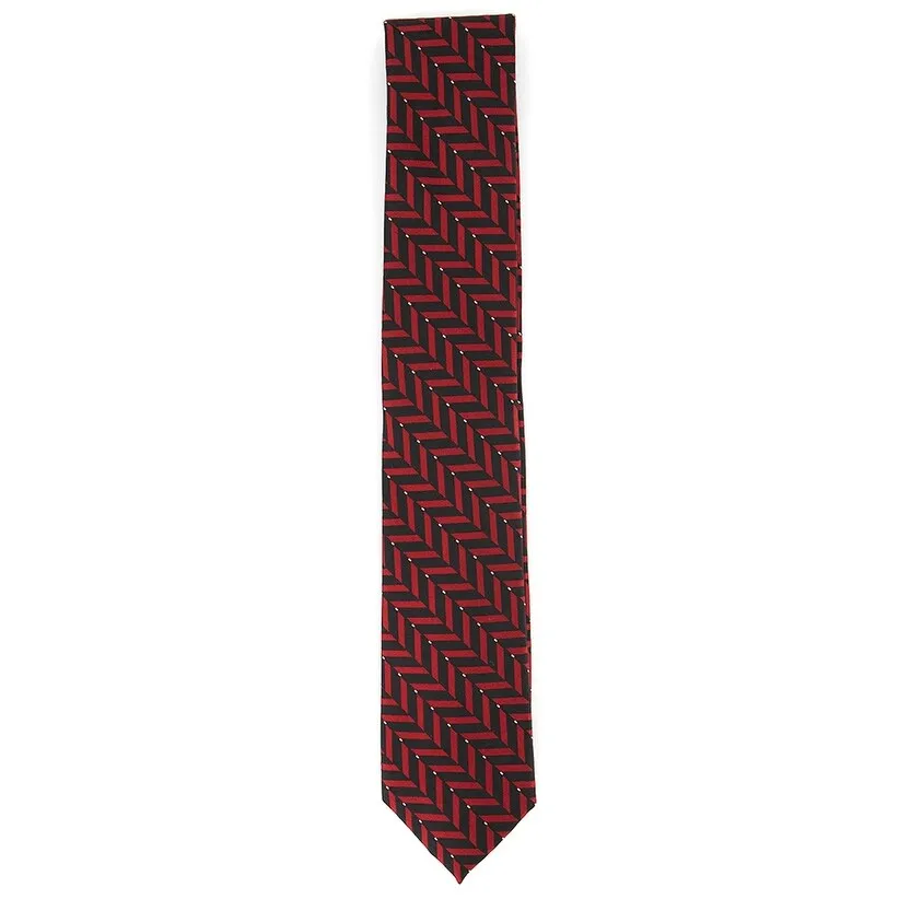 Alfani Men's Slim Geometric Tie Red Size Regular sold by Zulily