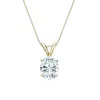 Auriya 18k Gold 1.00ctw Oval Solitaire Lab Grown Diamond Necklace 4-Prong Basket (H-I VS) - 1 sold by Zulily
