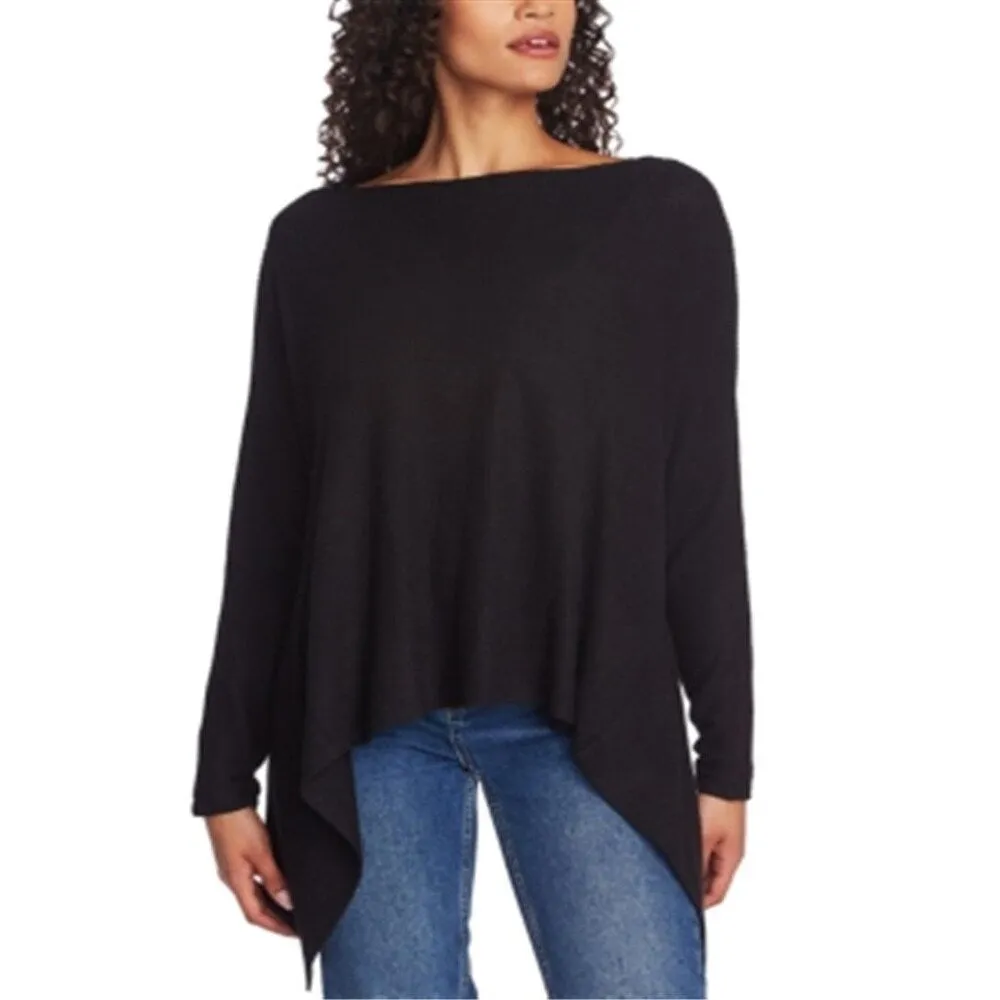 1.STATE Women's Knot Back Waffle Knit Top Black sold by Zulily