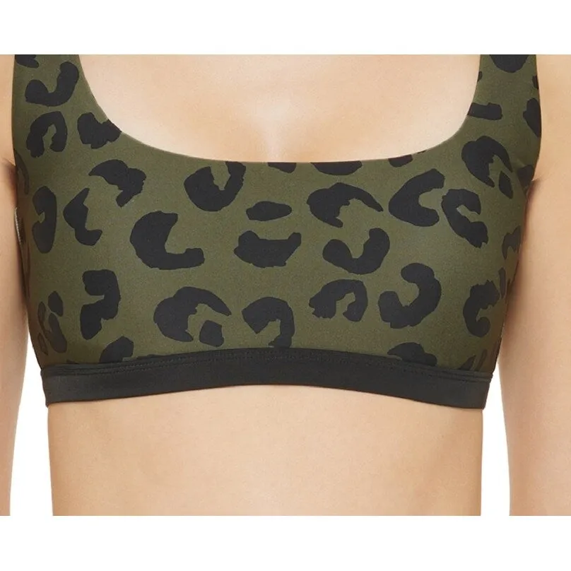Dkny Women's Leopard Print Bikini Top Swimsuit Green sold by Zulily product image thumbnail 3