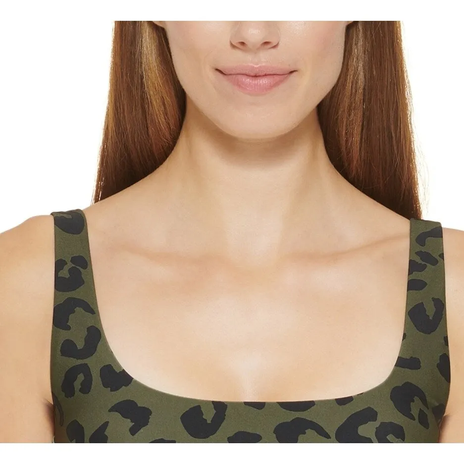Dkny Women's Leopard Print Bikini Top Swimsuit Green sold by Zulily product image thumbnail 2