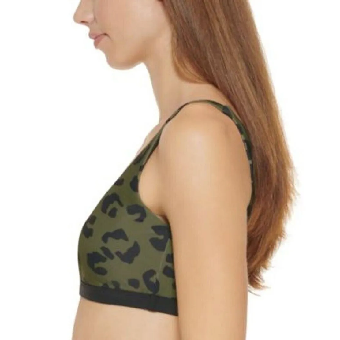Dkny Women's Leopard Print Bikini Top Swimsuit Green sold by Zulily product image thumbnail 4