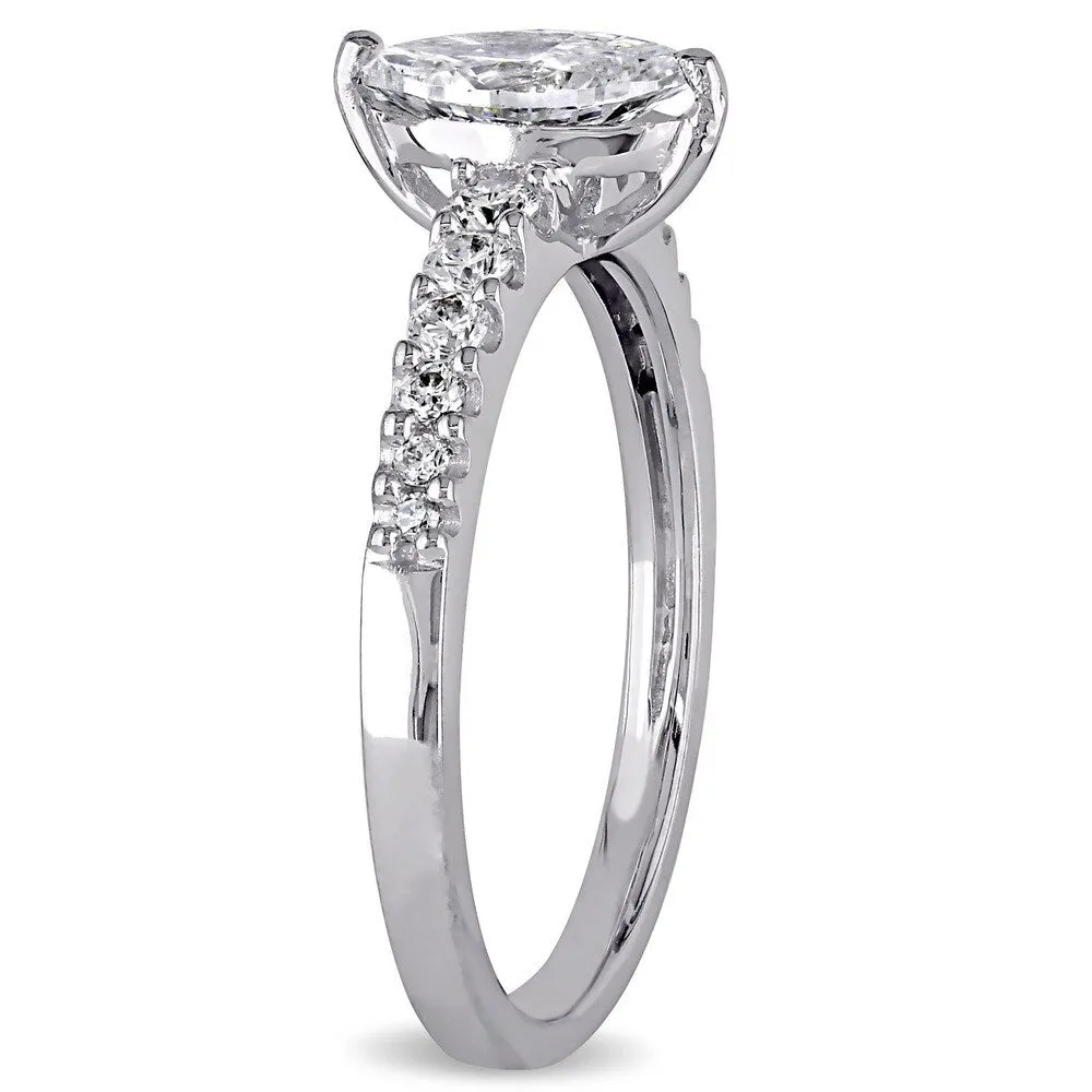 Miadora Signature Collection 14k White Gold 1ct TDW Diamond Engagement Ring sold by Zulily product image thumbnail 4
