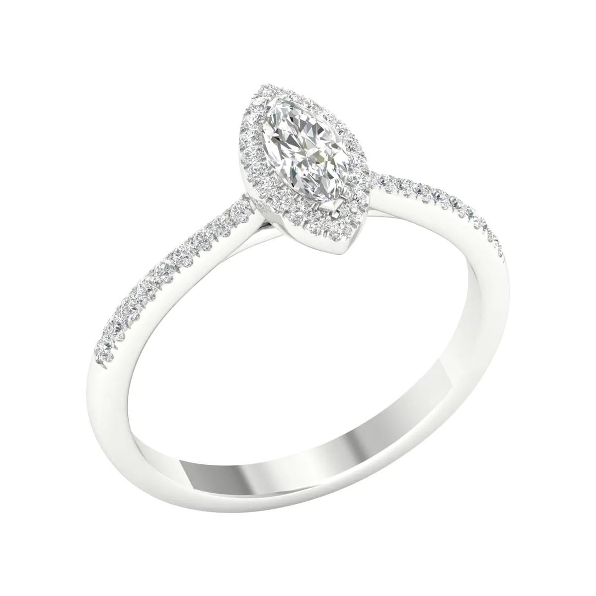1/2ct TDW Diamond Halo Ring in 10k Gold by De Couer sold by Zulily product image thumbnail 2
