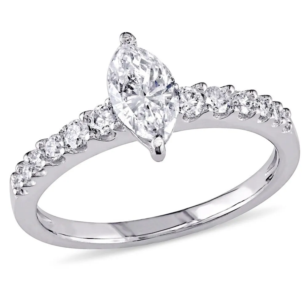 Miadora Signature Collection 14k White Gold 1ct TDW Diamond Engagement Ring sold by Zulily product image thumbnail 2