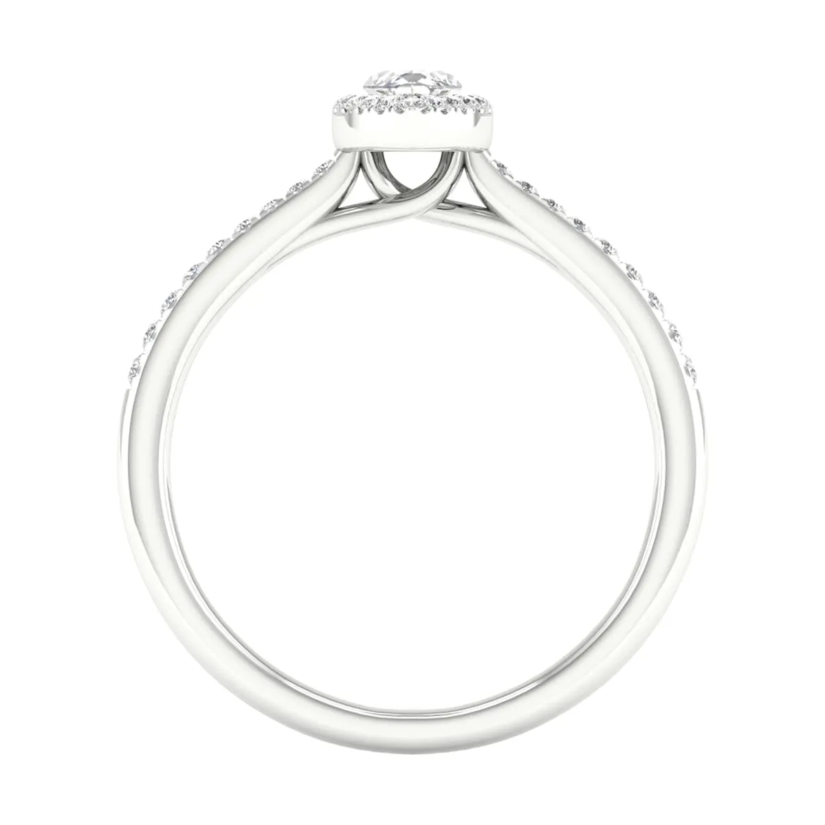 1/2ct TDW Diamond Halo Ring in 10k Gold by De Couer sold by Zulily product image thumbnail 3