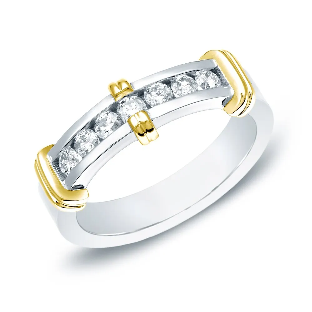 Men's 14k Gold1/2ct TDW Diamond Wedding Band by Auriya sold by Zulily product image thumbnail 2