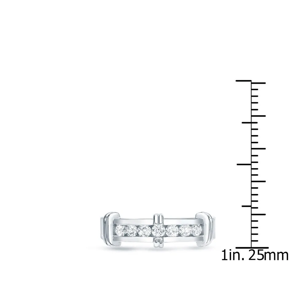 Men's 14k Gold1/2ct TDW Diamond Wedding Band by Auriya sold by Zulily product image thumbnail 5