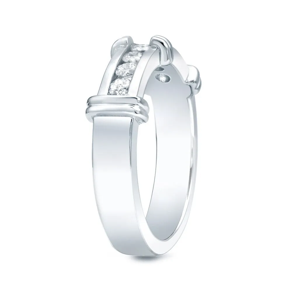 Men's 14k Gold1/2ct TDW Diamond Wedding Band by Auriya sold by Zulily product image thumbnail 4