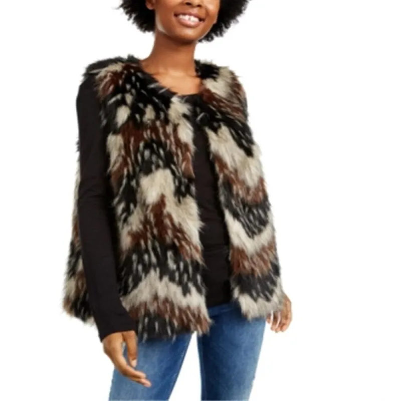 Say What Junior's Faux Vest Brown Size X-Small sold by Zulily