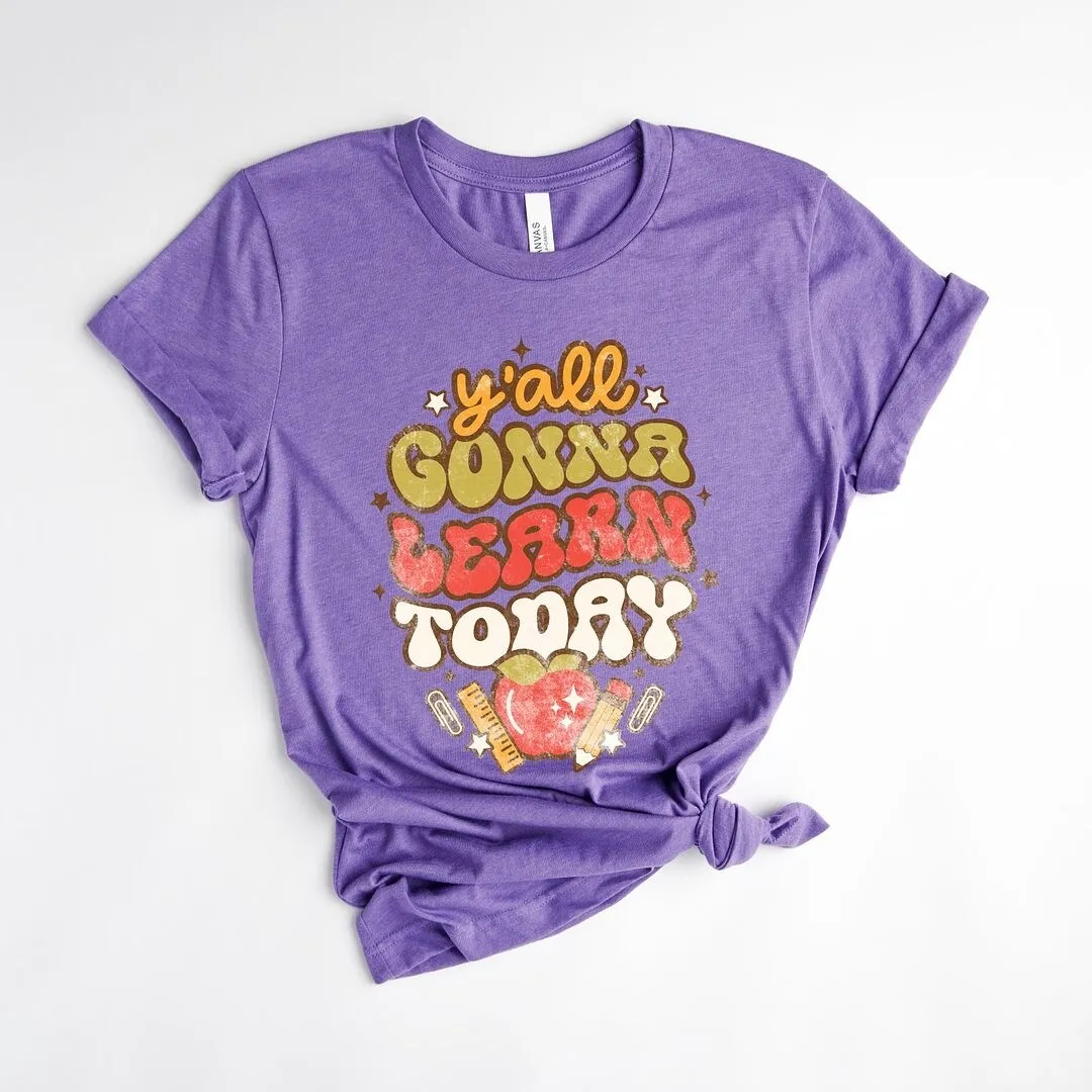 Y'all Gonna Learn Today Short Sleeve Tee sold by Zulily product image thumbnail 2