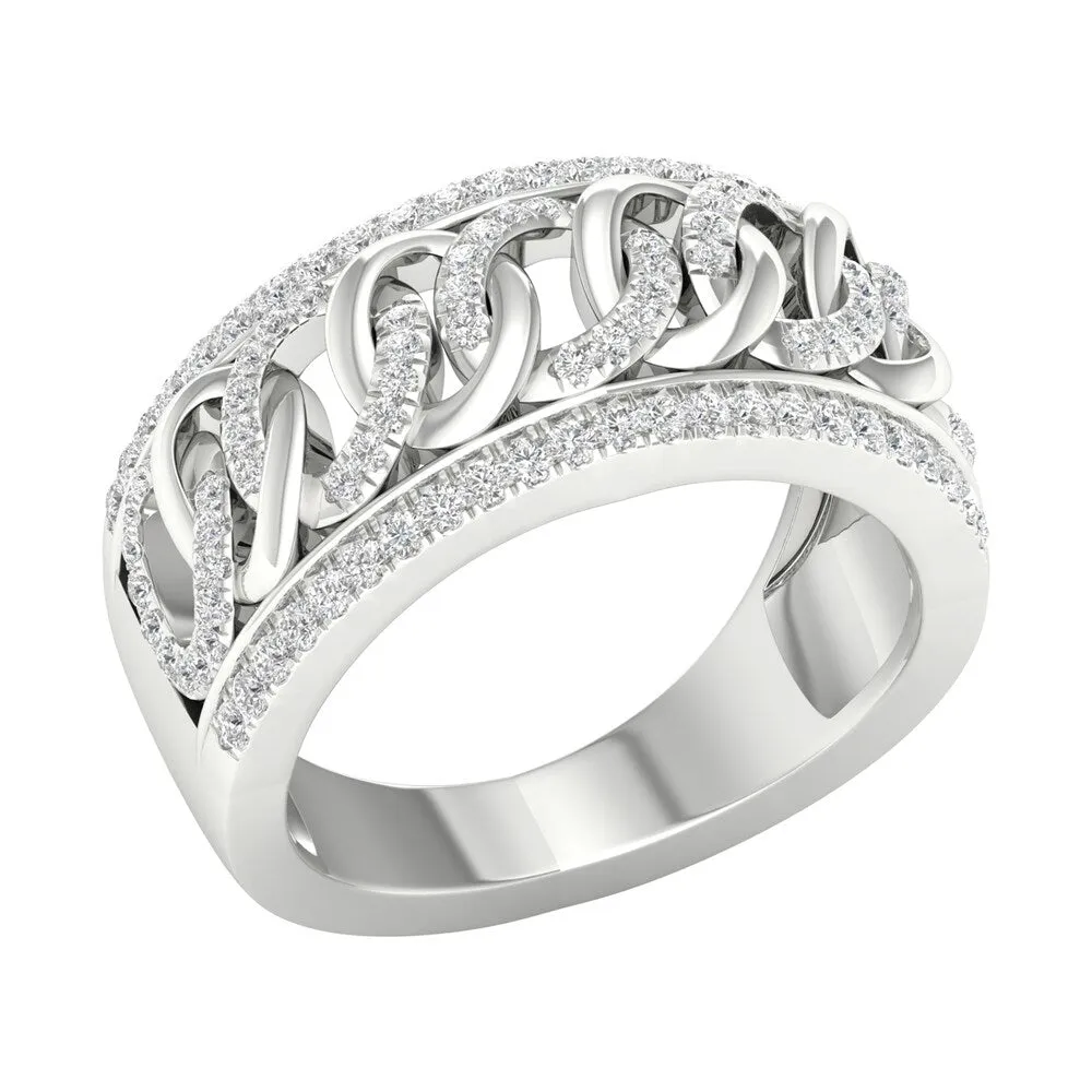 IGI Certified 3/8ct TDW Diamond Cuban Link Ring in 10k Gold sold by Zulily product image thumbnail 2