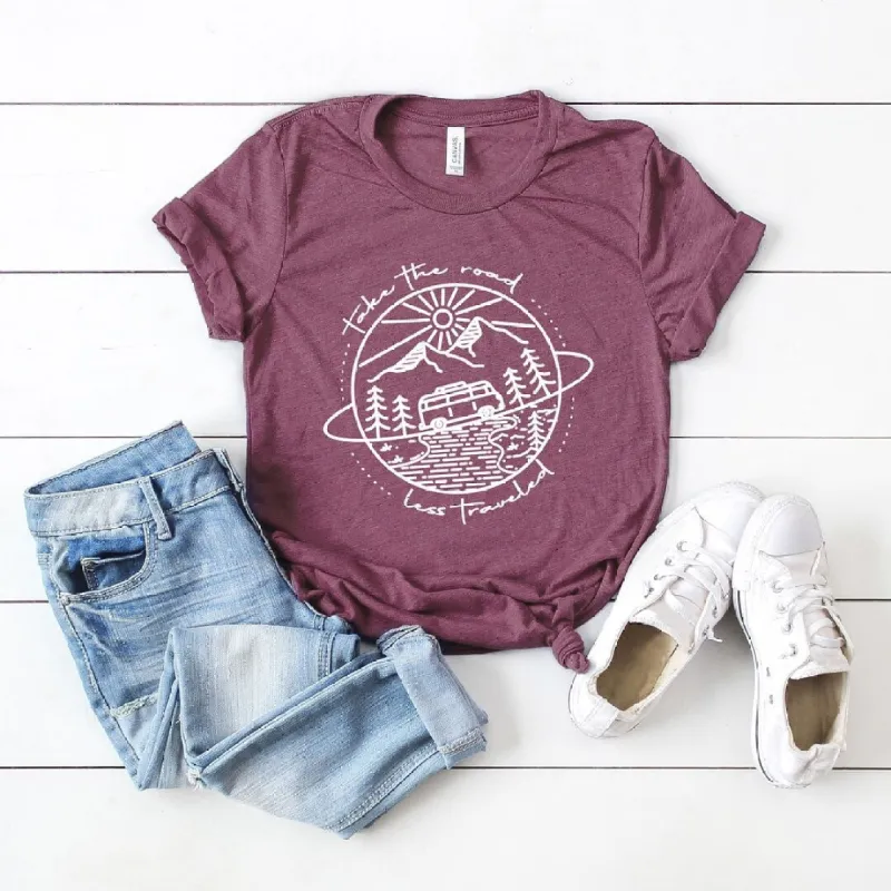 Take The Road Less Traveled Short Sleeve Tee sold by Zulily