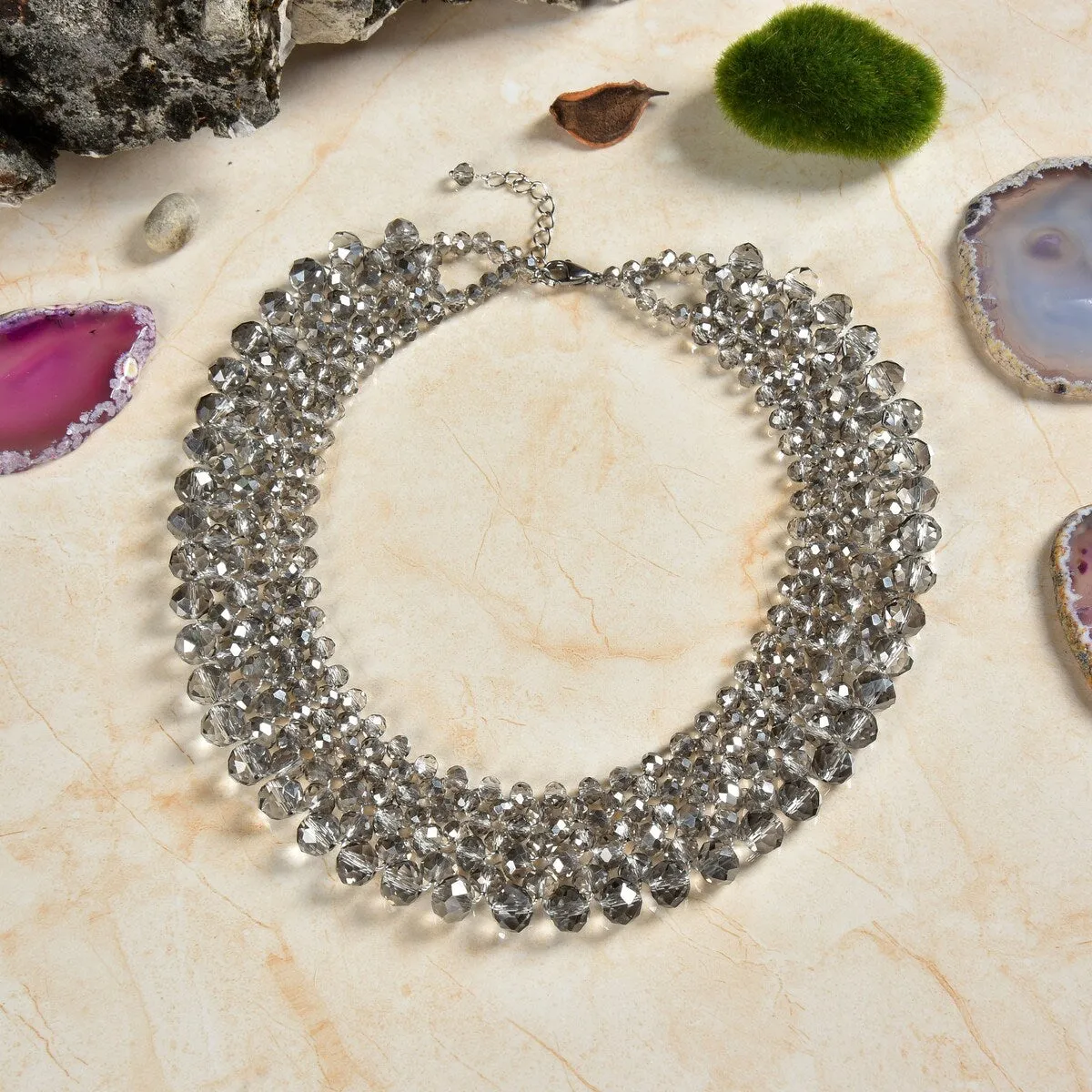Crystal statement necklace sold by Zulily product image thumbnail 2
