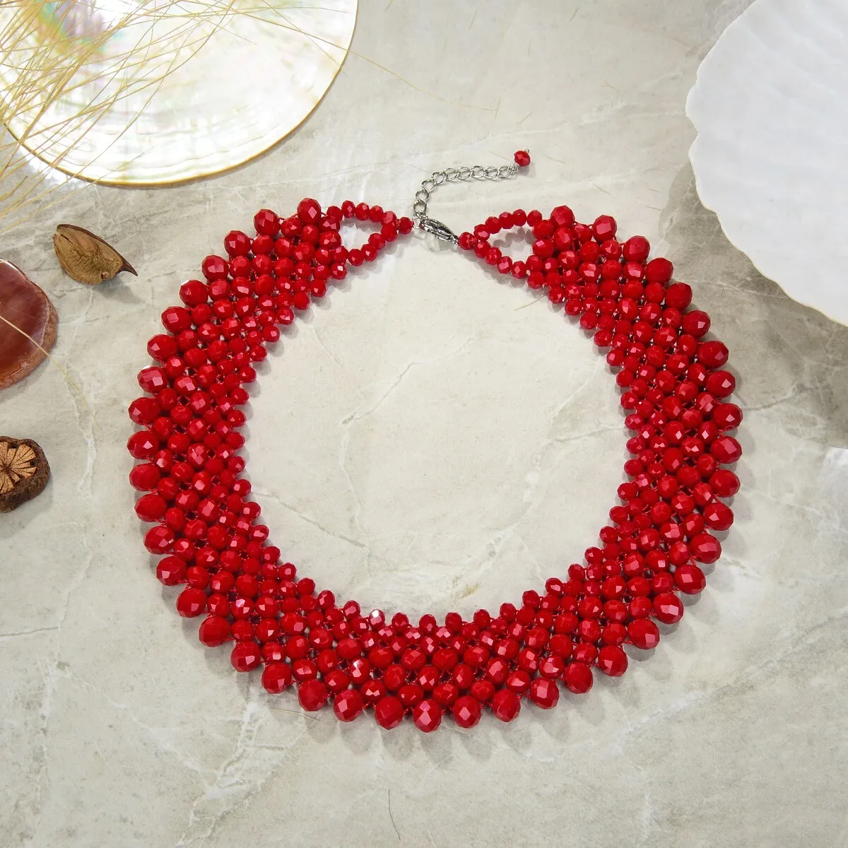 Crystal statement necklace sold by Zulily product image thumbnail 4