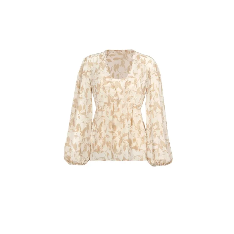 cabi Silver Leaf Couplet Blouse sold by Zulily