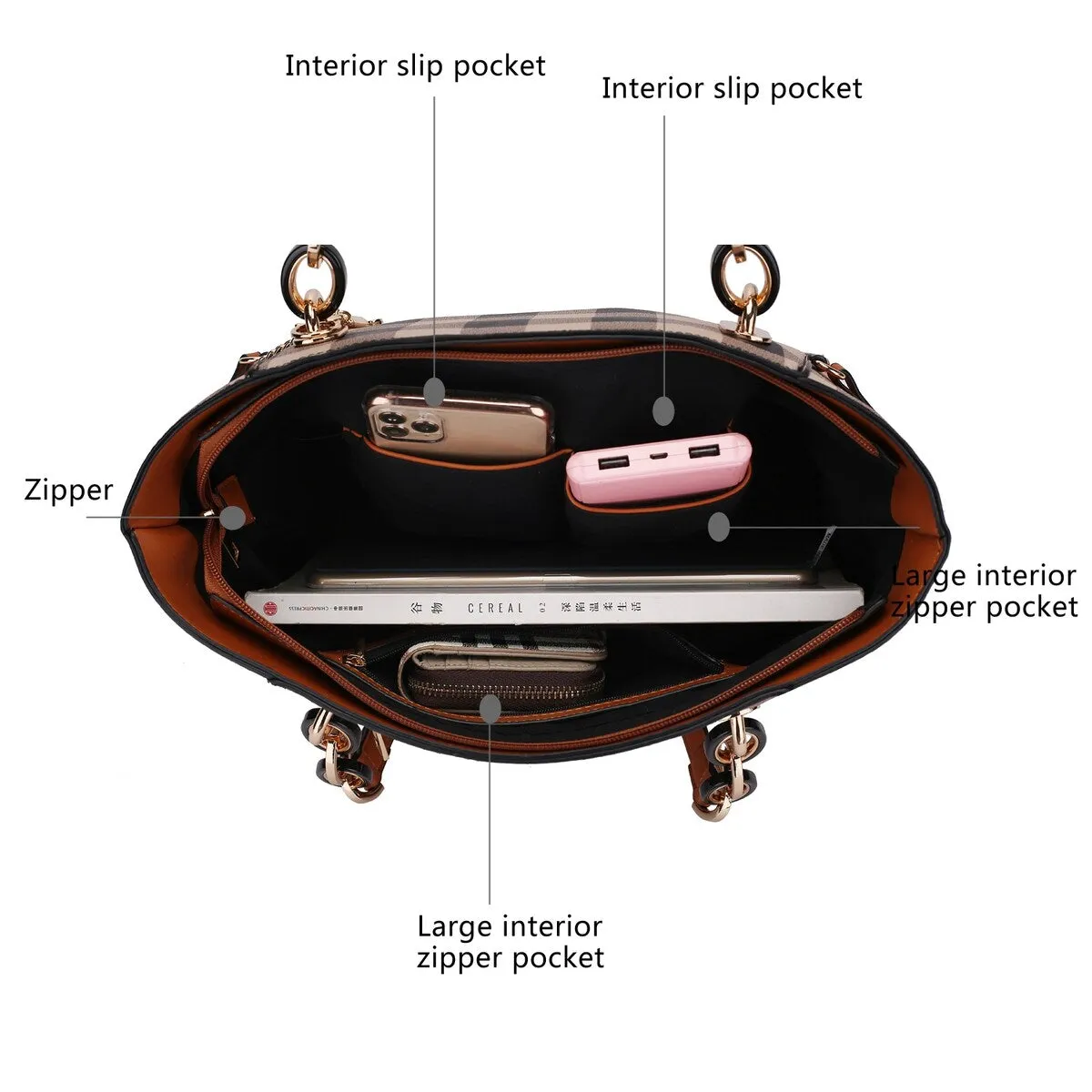 Yale Tote Bag and Wallet Set sold by Zulily product image thumbnail 5