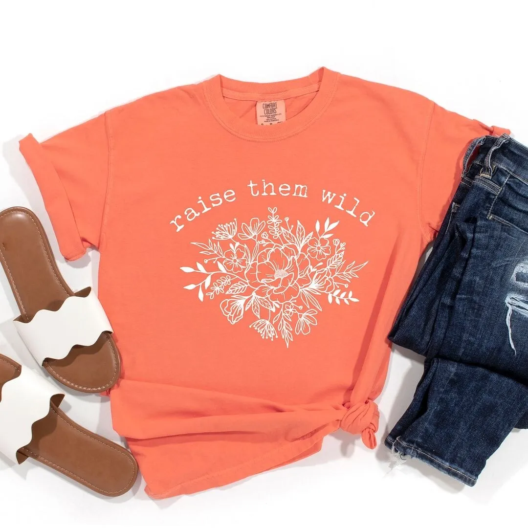 Raise Them Wild Garment Dyed Tee sold by Zulily
