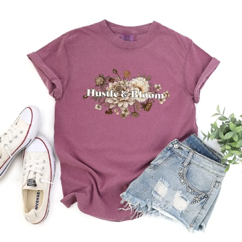 Hustle And Bloom Garment Dyed Tee sold by Zulily