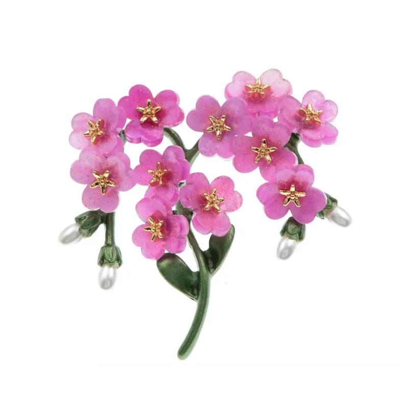 Pink Flower Clustered Brooch sold by Zulily