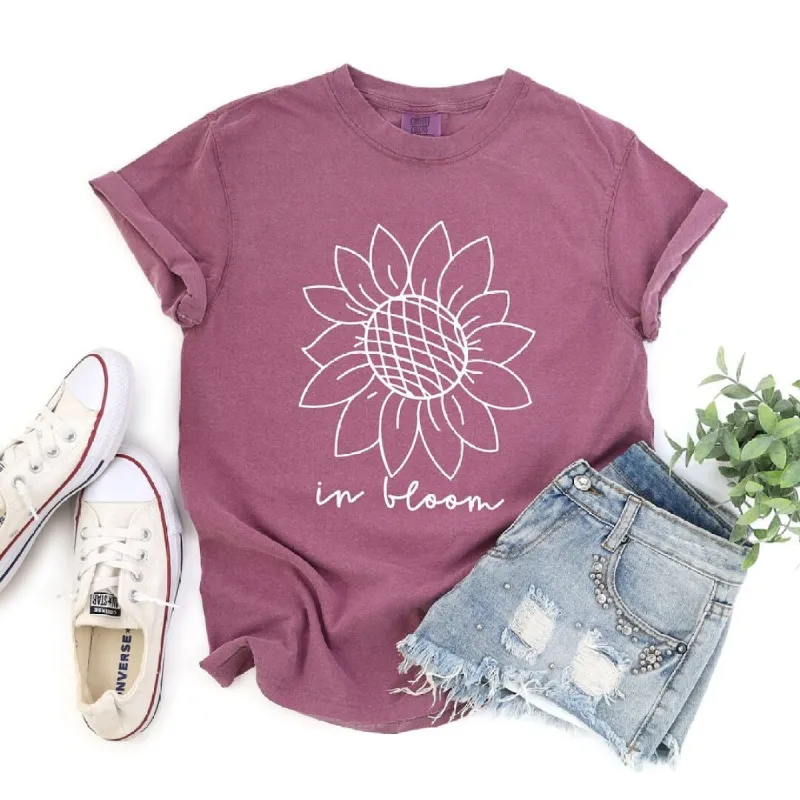 In Bloom Sunflower Garment Dyed Tee sold by Zulily
