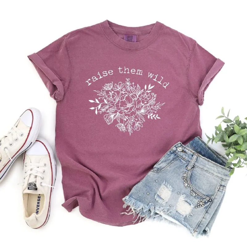 Raise Them Wild Garment Dyed Tee sold by Zulily