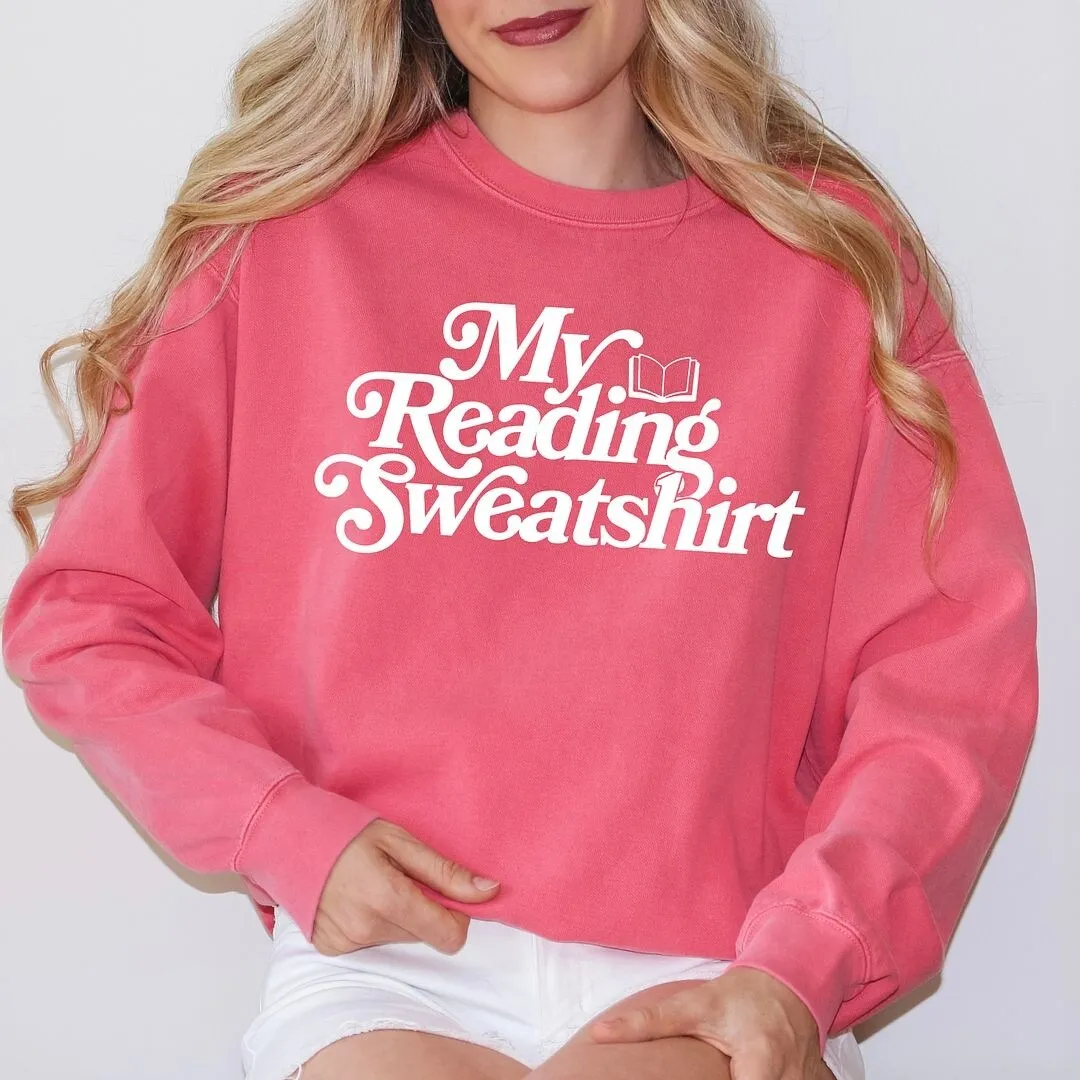 My Reading Sweatshirt Garment Dyed Sweatshirt sold by Zulily product image thumbnail 2