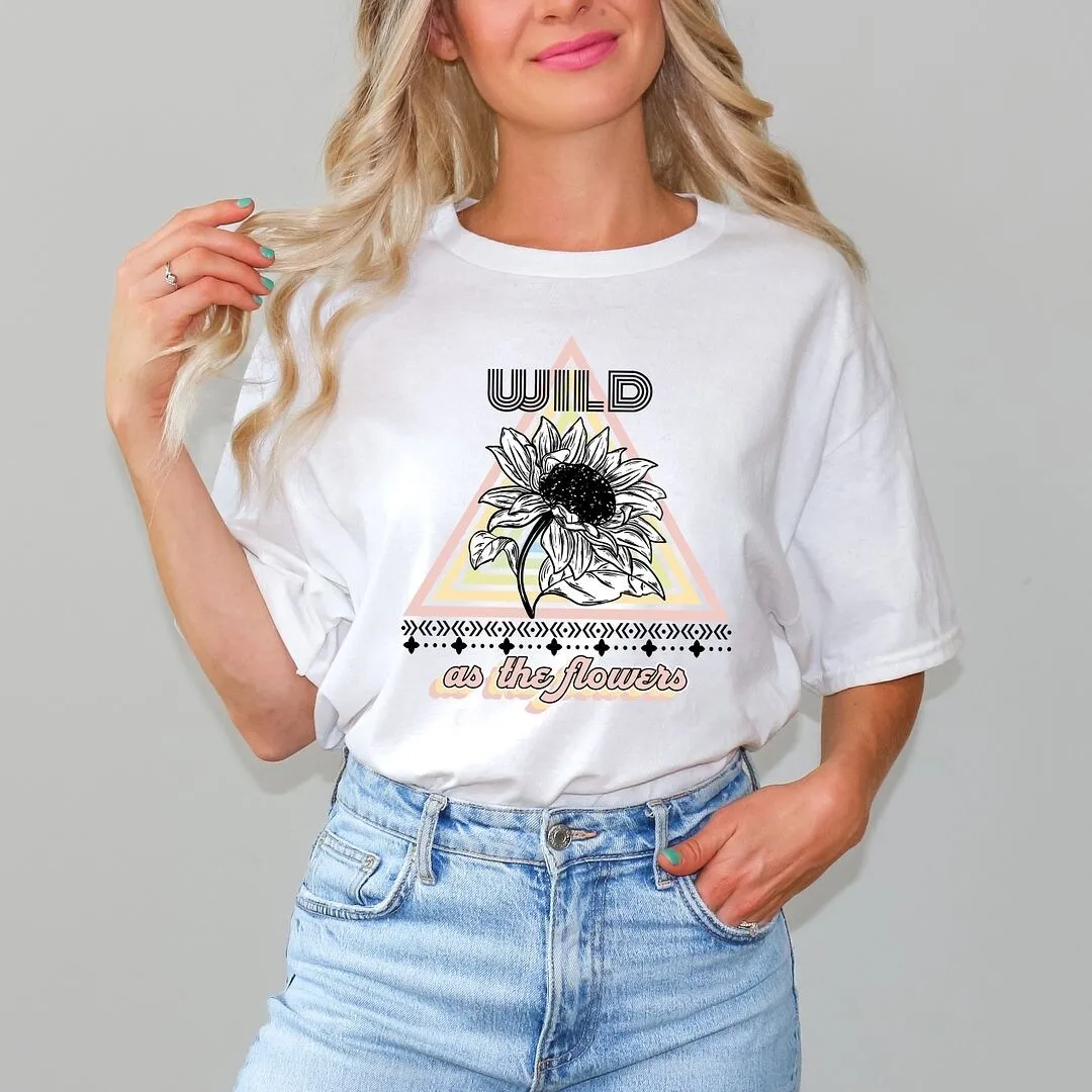 Wild As The Flowers Garment Dyed Tee sold by Zulily product image thumbnail 2
