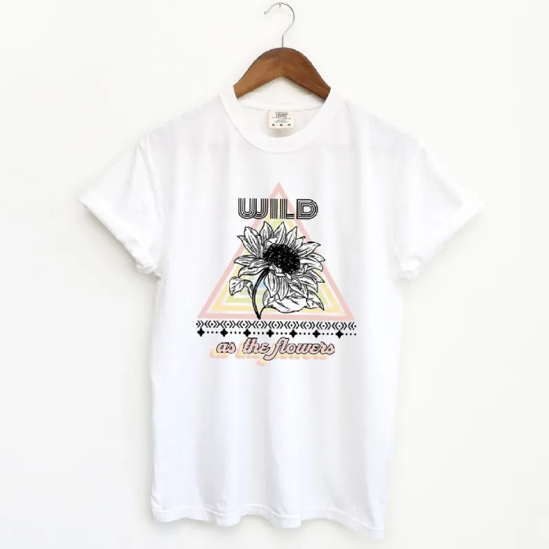 Wild As The Flowers Garment Dyed Tee sold by Zulily