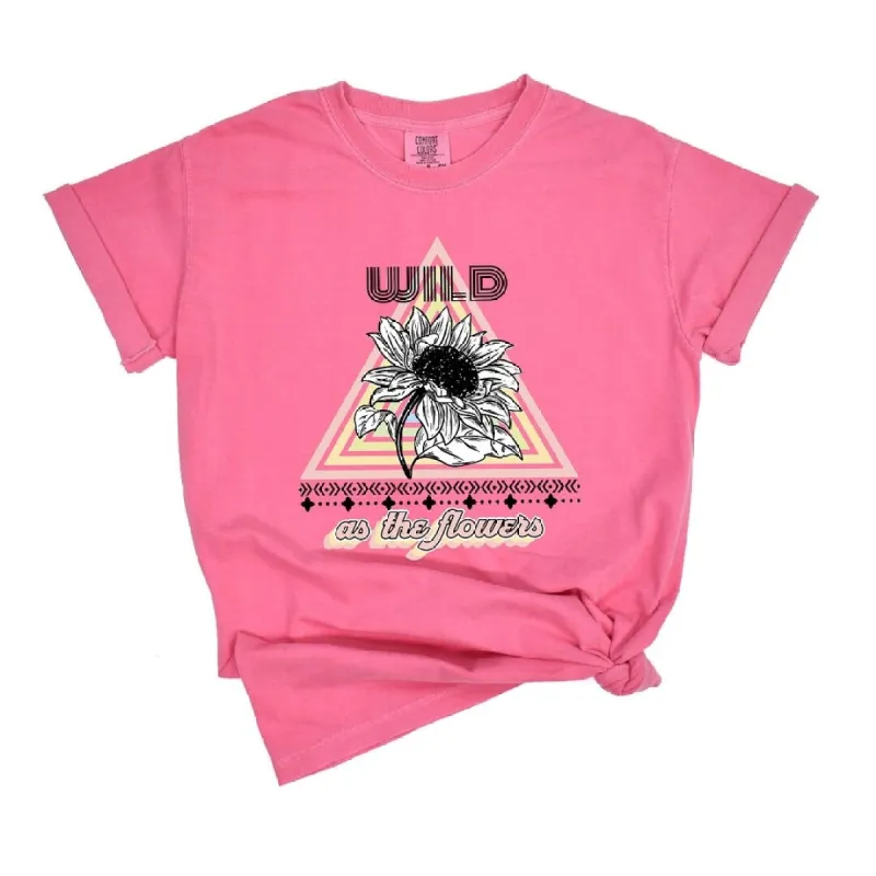 Wild As The Flowers Garment Dyed Tee sold by Zulily